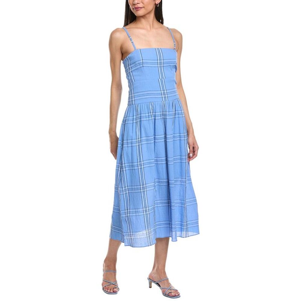 Garrie B Womens  Drop-Waist Midi Dress
